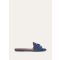 Loro Piana - Summer Charms Flat Mule Suede, Woman, Ocean Cavern, Size: 37