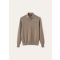 Loro Piana - Empire Wish Wool Polo Buttonless Gg 18, Man, Toffee Melange, Size: 60