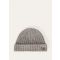 Loro Piana - Rib Stitch Lp Beanie Cash Gg 3, Man, Croissant Melange, Size: NR