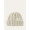Loro Piana - Napier Beanie Baby Cash Coarsehair Gg 3, Woman, White Snow, Size: S