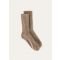 Loro Piana - Loro Socks Recycled Cash Gg 10, Grain Brown Melange, Size: S