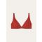 Loro Piana - Classic Bikini Top Marine Jersey, Woman, Barberry, Size: 44