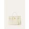 Loro Piana - Loom L32 Fine Grained Leather, Woman, Whisper White, Size: NR