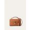 Loro Piana - Extra Bag L27 Ostrich Saddle Leather, Woman, Cognac/Sun Gold, Size: NR