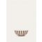 Loro Piana - Ciotola Media 15cm The Suitecase Stripe, Kummel Striped, Size: NR