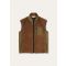 Loro Piana - Ander Gilet Curly Cashfur, Man, Antelope Brown/Pear Melange, Size: XXL