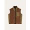 Loro Piana - Gilet Ander Curly Cashfur, Woman, Antelope Brown/Pear Melange, Size: XS