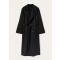 Loro Piana - Foster Db Coat Baby Cash Double, Woman, Black, Size: 48