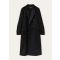 Loro Piana - Jerard Db Coat Cash Double-satin Mireille, Woman, Black, Size: 44