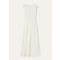 Loro Piana - Tess Dress Cady Marocain, Woman, Diamond White, Size: 46