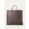 Loro Piana - Beam Tote Large Tender Calf, Man, Dark Chocolate Licorice/Onyx, Size: NR