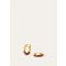 Loro Piana - Duo Hoop Earrings Rounded Calf, Woman, Deep Kummel/Jewel Sun Gold, Size: NR