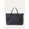 Loro Piana - Ghiera Shopper Large Fine Grained Leather, Woman, Blue Navy/Sun Gold, Size: NR