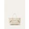 Loro Piana - Ghiera Shopper Small Fine Grained Leather, Woman, Light Travertine/Sun Gold, Size: NR