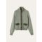 Loro Piana - Parksville Bomber Sweater Baby Cash Gg 5, Woman, Mountain View Melange, Size: 42