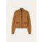 Loro Piana - Parksville Bomber Sweater Baby Cash Gg 5, Woman, Camel Oasis Melange, Size: 44