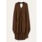 Loro Piana - Cindy Dress Light Marocain, Woman, Dark Licorice Melange, Size: 36