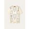 Loro Piana - Mazzorbo T-shirt Silk Cotton Rib, Woman, Ivory/Blue Halite, Size: L
