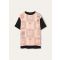 Loro Piana - Mazzorbo T-shirt Silk Cotton Rib, Woman, Pink Sorbet/Black, Size: XS