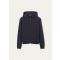 Loro Piana - Vellano Hooded Bomber Double Bicolor Gok, Man, Blue Navy, Size: S