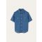 Loro Piana - Annalisa Ss Shirt Linen Chambray, Woman, Sapphire Dream, Size: 42