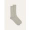 Loro Piana - Baby Cash Light Treccia Socks Gg 15, Man, Silver Melange/Natural Melange, Size: S