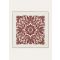 Loro Piana - Cardo Blooms Foulard 90 Wool, Woman, Parchment/Burgundy/Hazelnut, Size: NR