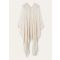 Loro Piana - Poncho Suitcase Stripes Tone, Woman, Birch Beige/Pristine White, Size: NR