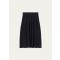 Loro Piana - The Royal Lightness Ribbed Skirt Wool Silk Gg18, Woman, Navy Blue, Size: L