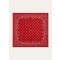 Loro Piana - Loro Piana Fiore Di Lino Bandana Foulard 60 Wool, Woman, Cranberry Red/White, Size: NR