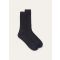 Loro Piana - Cash Cotton Light Socks Gg 14, Man, Navy Blue, Size: S