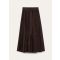 Loro Piana - Yasmina Skirt New Summer Twill, Woman, Carob Bean, Size: 36
