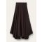 Loro Piana - Elise Skirt Fluid Diamond Cloquet, Woman, Cloves, Size: 38