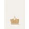 Loro Piana - Bobbin Bucket Wicker/rounded Leather, Woman, Malt-Whisper White/Sun Gold, Size: NR