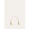 Loro Piana - Lp Foulard Handle Rounded Leather, Woman, Whisper White/Sun Gold, Size: NR