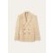 Loro Piana - Milano Peak Db Jacket Lotus Flower Cash Silk, Man, Pale Wheat, Size: 46