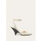 Loro Piana - Eva Heeled Sandal Woven Leather, Woman, Sugar Cream, Size: 41