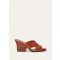 Loro Piana - Vera Heeled Mule H80 Glazed Calf, Woman, Vinegar, Size: 41