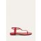Loro Piana - Mindil Infra Flat Sandal Lambskin, Woman, Rosehip Berries, Size: 39