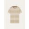Loro Piana - Parkland T-shirt Coolmax Stripe, Woman, Beige Fancy, Size: XS