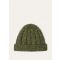 Loro Piana - Braemar Beanie Cash Linen Gg 3, Man, Green Swamp, Size: M