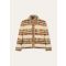 Loro Piana - Miriam Sb Jacket Watercolor Suitcase Stripe, Woman, Vanilla Cloud/Deep Lava, Size: 36