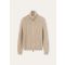 Loro Piana - Eyre Bomber Sweater Baby Cash Gg 5, Man, Praline BrownMelange, Size: S