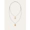 Loro Piana - Bale Wiggle Double Lenght Charms Necklace, Woman, Sun Gold Antique/Jewel Antique Silver, Size: NR