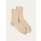 Loro Piana - Cashmere Socks Baby Cash Gg 12, Woman, Natural Melange, Size: M