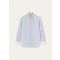 Loro Piana - Elia Penny Bar Collar Shirt Cotton Glasgow, Man, Green Stripe, Size: 39