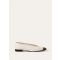 Loro Piana - Rebecca Cap Toe Ballerina Lux. Calf & Marble Effect, Woman, Dark Tortoise, Size: 41