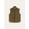 Loro Piana - Randy Quilted Vest Rev. Silk Tech Storm, Man, Military Summer, Size: 56