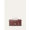 Loro Piana - Extra Clutch L29 Saddle Leather, Woman, Oxblood/Sun Gold, Size: NR