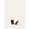 Loro Piana - Bonbon Earrings Brass With Enamel, Woman, Sun Gold/Oxblood/Burnt Tan, Size: NR